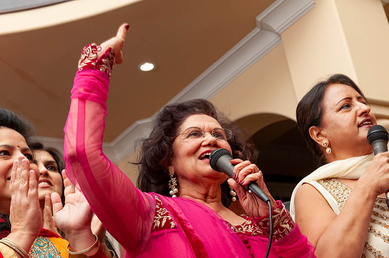 Family Singing at Sangeet