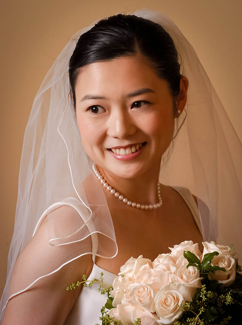 Classic Rembrandt Lighting, Bridal Portrait