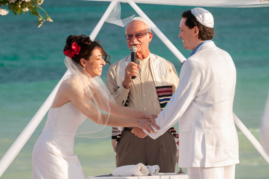 Ocean Backdrop at Tulum Beach Wedding